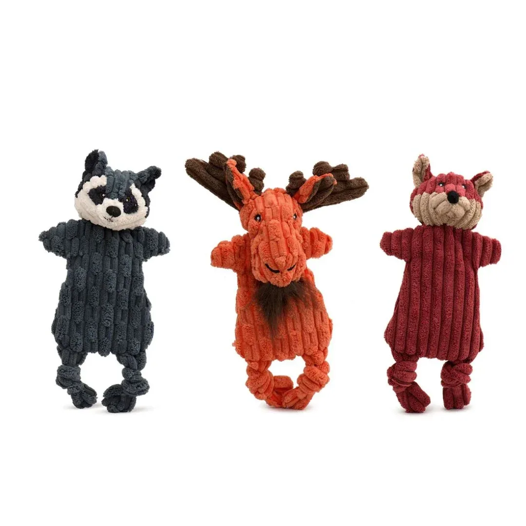 Hugglehounds Dog Huggleflatties Woodland Assortment Small 11 in, 3-Count