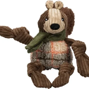 Hugglehounds Fall Knottie Squirrel Small Plush Dog Toy