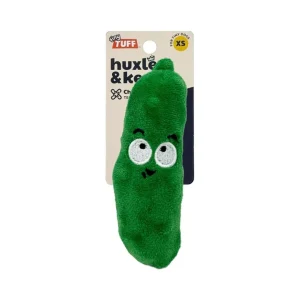 Huxley & Kent Tiny Tuff Dell Pickle Plush Squeaker Crinkle Dog Toy
