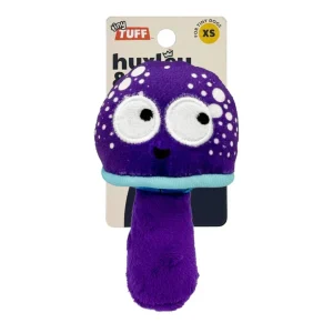 Huxley & Kent Tiny Tuff Mellow Mushroom Plush Squeaker Crinkle Dog Toy