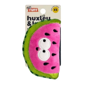 Huxley & Kent Tiny Tuff Walter Melon Plush Squeaker Crinkle Dog Toy