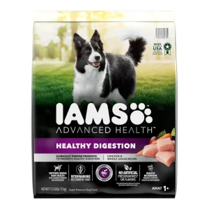 IAMS Advanced Healthy Digestion Adult Dry Dog Food Chicken & Whole Grains 13.5 lb