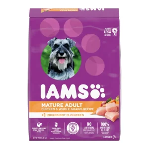 IAMS Mature Adult Senior Dry Dog Food Real Chicken 15 lb