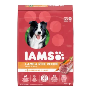 IAMS Minichunks Adult Dry Dog Food Lamb & Rice 15 lb