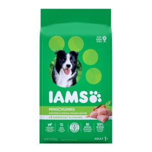 IAMS Minichunks Small Kibble High Protein Adult Dry Dog Food Real Chicken 7 lb
