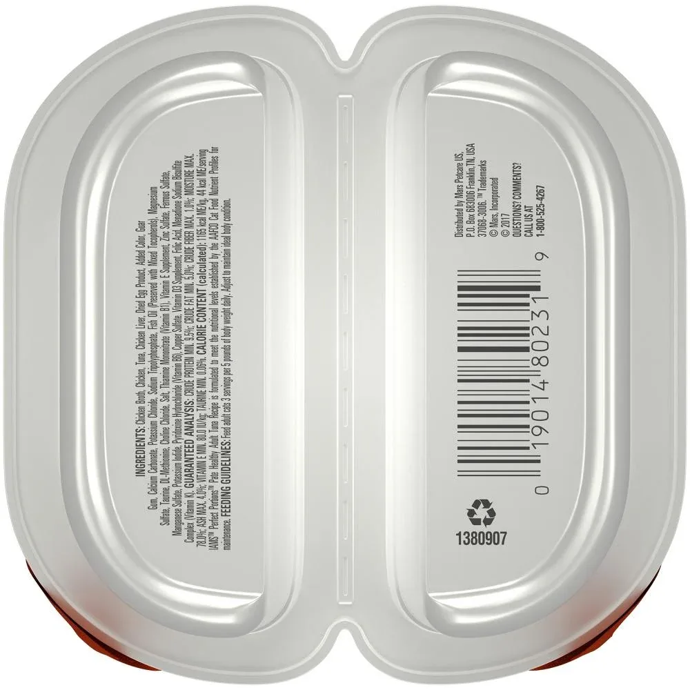 Iams Perfect Portions Healthy Adult Tuna Pate Wet Cat Food Tray - Image 2