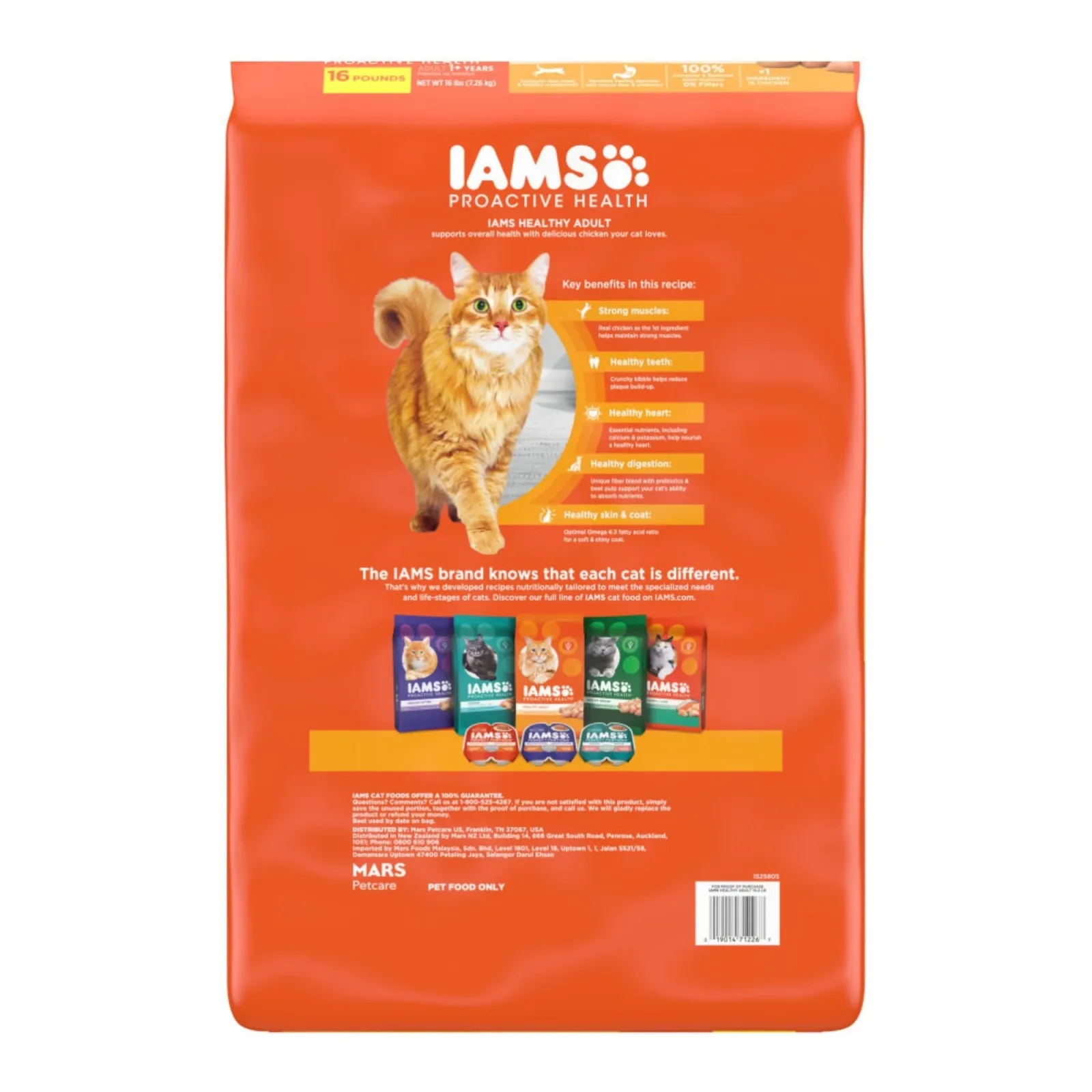 IAMS Proactive Health Adult Dry Cat Food Chicken, 16 lb