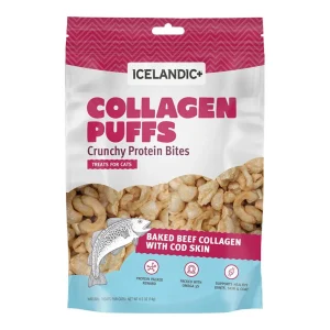 Icelandic Cat Beef Collagen Puffs With Fish, 0.5 oz