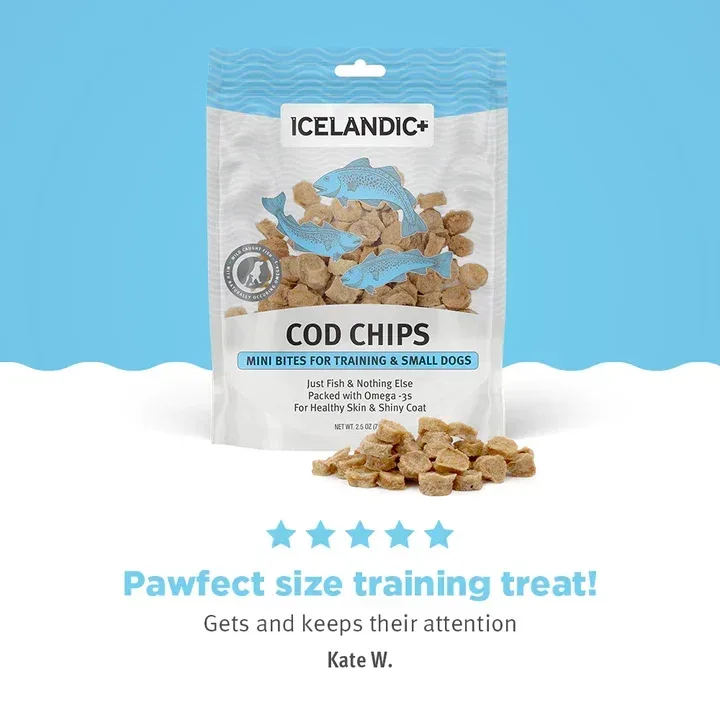 Icelandic Dog Cod Chips Mini 2.5 oz - Image 2