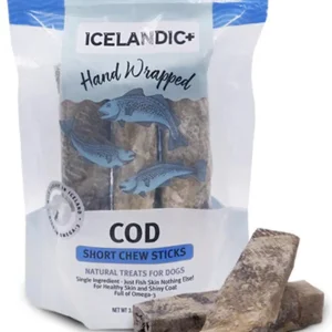 Icelandic Dog Cod Skin Dog Chew Stick 5 in 3-Count