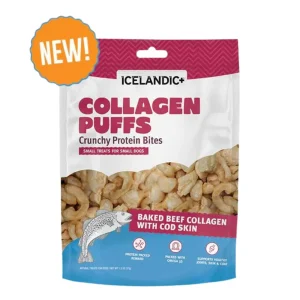 Icelandic Dog Collagen Puffs Bites With Fish, 1.3 oz
