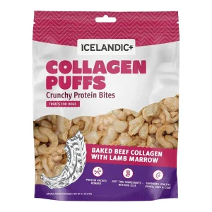 Icelandic Dog Collagen Puffs Bites with Marrow 2.5 oz