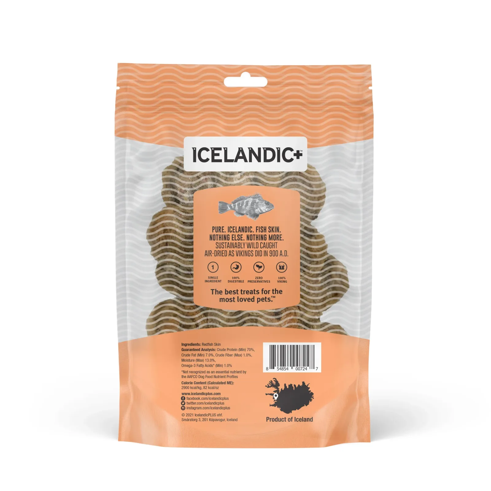Icelandic Redfish Skin Rolls Single Bag - Image 2
