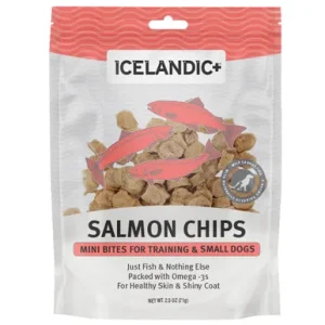 Icelandic+ Salmon Chips Mini Bites Training Dog Treats