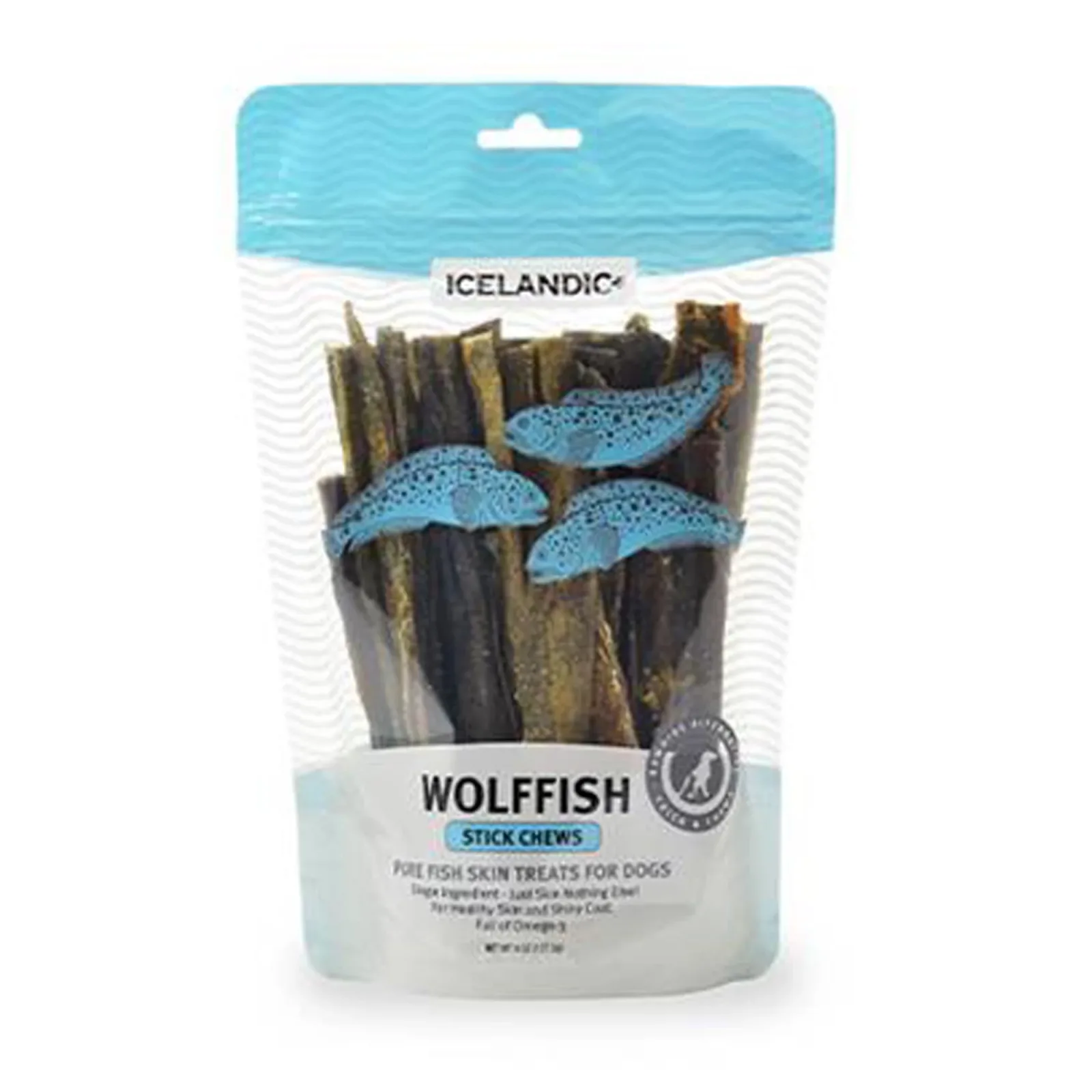 Icelandic+ Wolffish Skin Chew Stick Dog Treat 9 oz