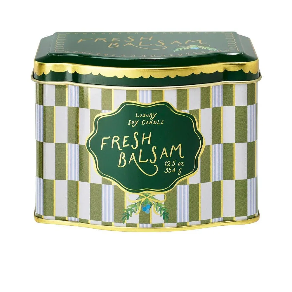 Illume Fresh Balsam Printed Tin Candle