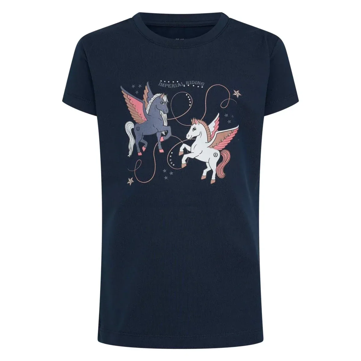 Imperial Riding Kids Tech Top, Sky/Navy, Size 128