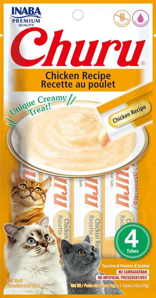 Inaba Cat Churu Puree Chicken 0 .52 oz/6 ct
