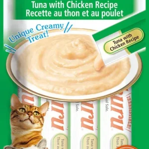Inaba Cat Churu Puree Tuna Chicken 0.52 oz/6 ct