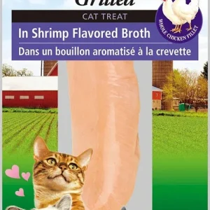 Inaba Cat Grill Fil Chicken/Shrim Broth, 0.9 oz/6 ct