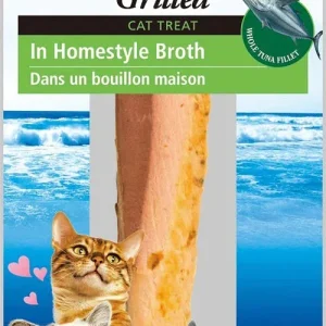 Inaba Cat Grill Fil Tuna/Homestyle Broth, 0.5 oz/6 ct