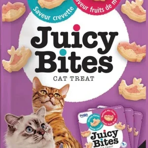 Inaba Cat Juicy Bites Shrimp Seafood, 1.2 oz (6 ct)