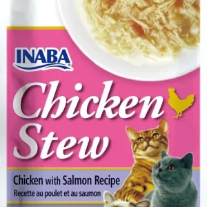 Inaba Cat Stew Chicken Salmon, 1.04 oz (6 ct)