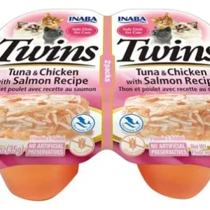 Inaba Cat Twin Cups Tuna Chicken Salmon 6 ct/2.46 oz