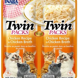 Inaba Cat Twin Pack Chicken in Chicken Broth, 2.08 oz (6 ct)
