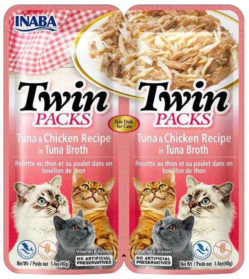 Inaba Cat Twin Pack Tuna Chicken in Tuna Broth, 2.08 oz (6 ct)