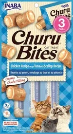 Inaba Churu Bites Chicken Wrap with Tuna & Scallop Filling Cat Treats 6 ct/1.05 oz - Image 2