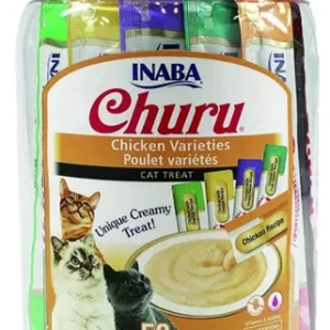 Inaba Churu Chicken Varieties Creamy Cat Treat 50 count