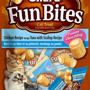 Inaba Churu Fun Bites 2.1 oz. Chicken Wraps Tuna Scallop (3 ct)