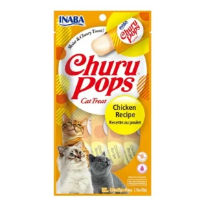 Inaba Churu Pop Chicken Lickable Cat Treats, 2.16 oz each, Case of 6