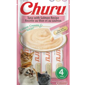 Inaba Churu Puree Cat Treats Tuna/Salmon, 0.5 oz each, Case of 24