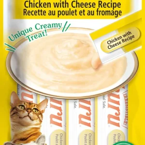 Inaba Churu Puree Chicken & Cheese Lickable Cat Treats 6 ct/0.52 oz