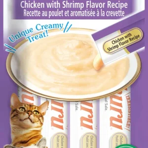 Inaba Churu Puree Chicken & Shrimp Lickable Cat Treats 6 ct/0.52 oz