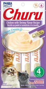Inaba Churu Puree Chicken & Shrimp Lickable Cat Treats 6 ct/0.52 oz - Image 2