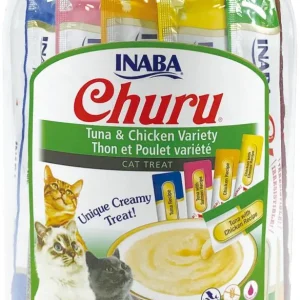 Inaba Churu Tuna & Chicken Puree Cat Treat Variety Pack