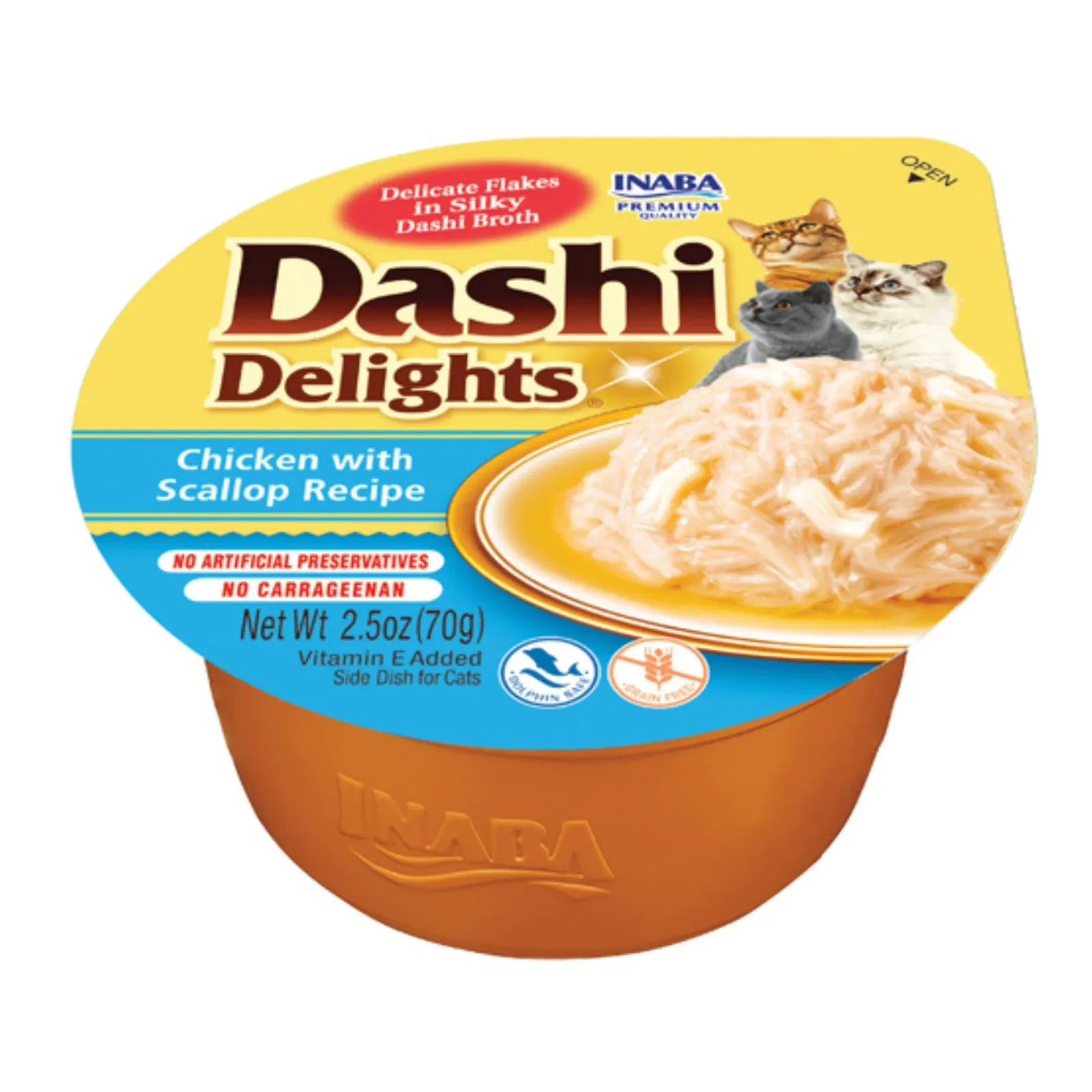 Inaba Dashi Delight Cat Food Topper - Chicken and Scallop, 2.5 oz each, Case of 6 - Image 2