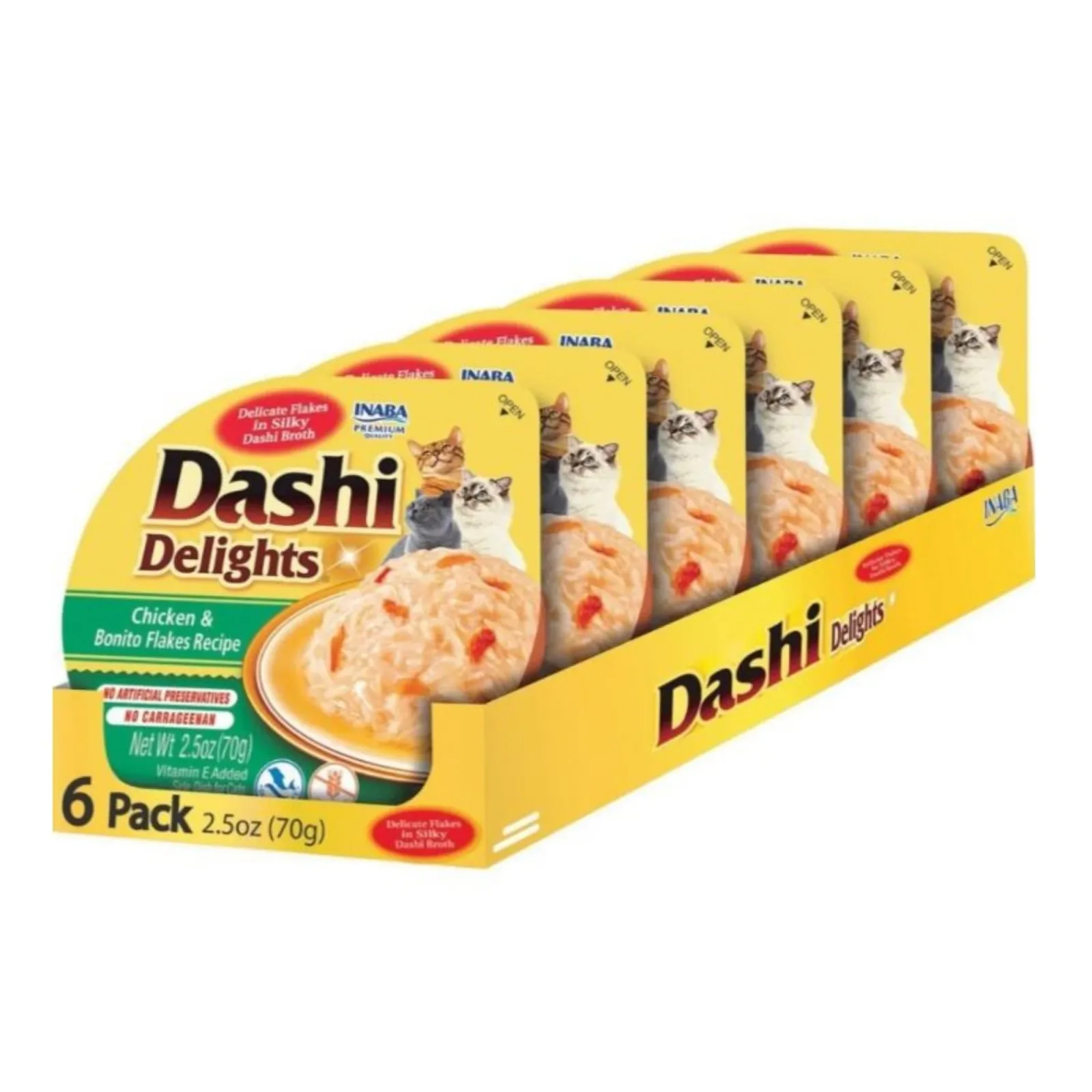 Inaba Dashi Delights Cat Food Topper - Chicken and Bonito Flakes in Broth, 2.5 oz - Image 2