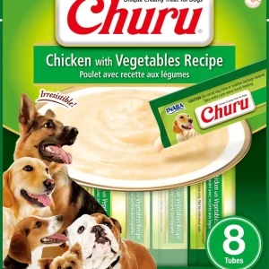 Inaba Dog Churu Chicken Veg 5.6 oz. (6 ct)