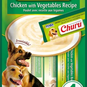 Inaba Dog Churu Tubes Chicken Vegetables 2 oz. (6 ct)