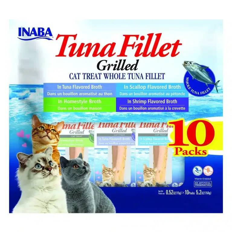 Inaba Tuna Fillet Grilled Variety Pack Assorted .52 oz. 10 ct