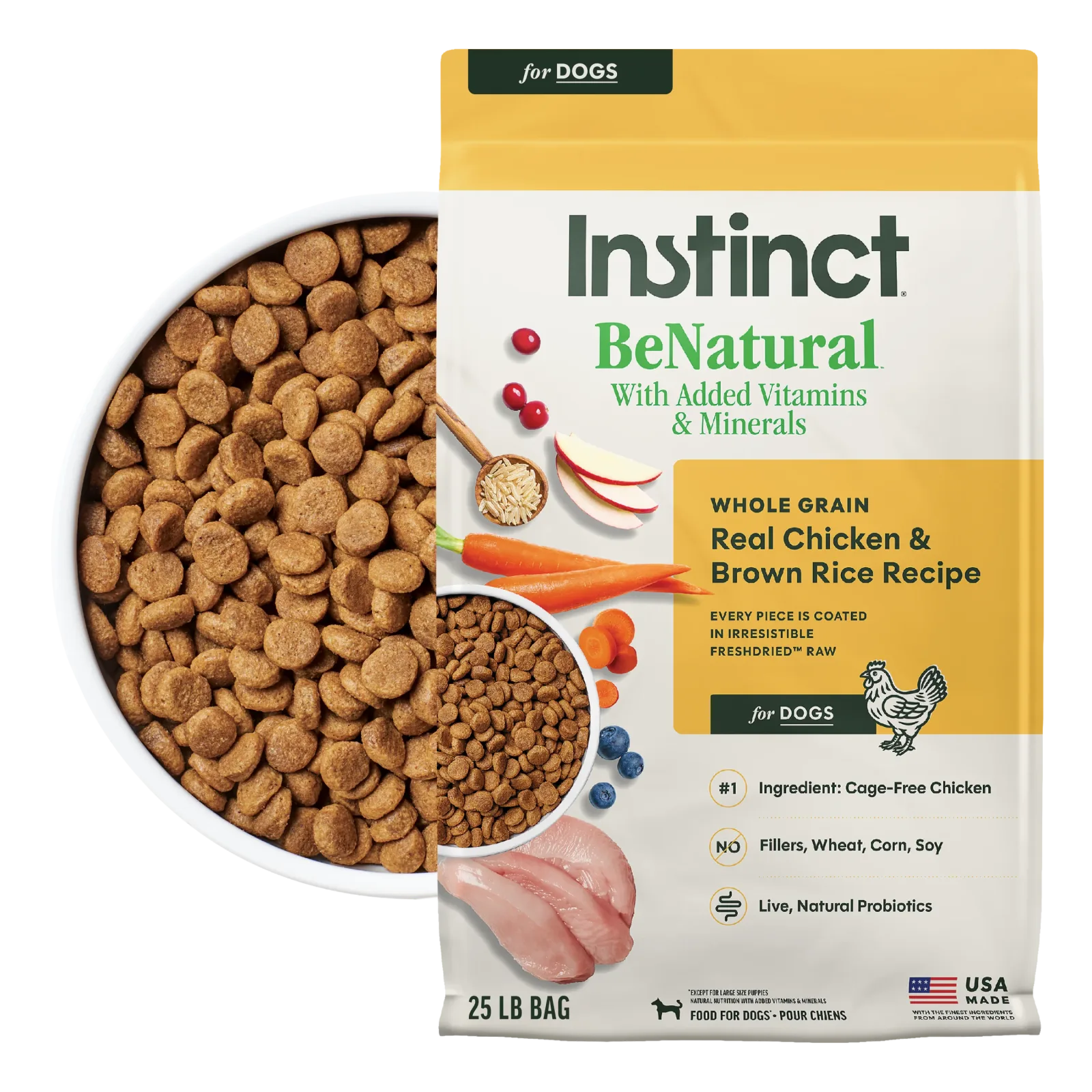 Instinct Be Natural Chicken & Brown Rice Recipe Dry Dog Food