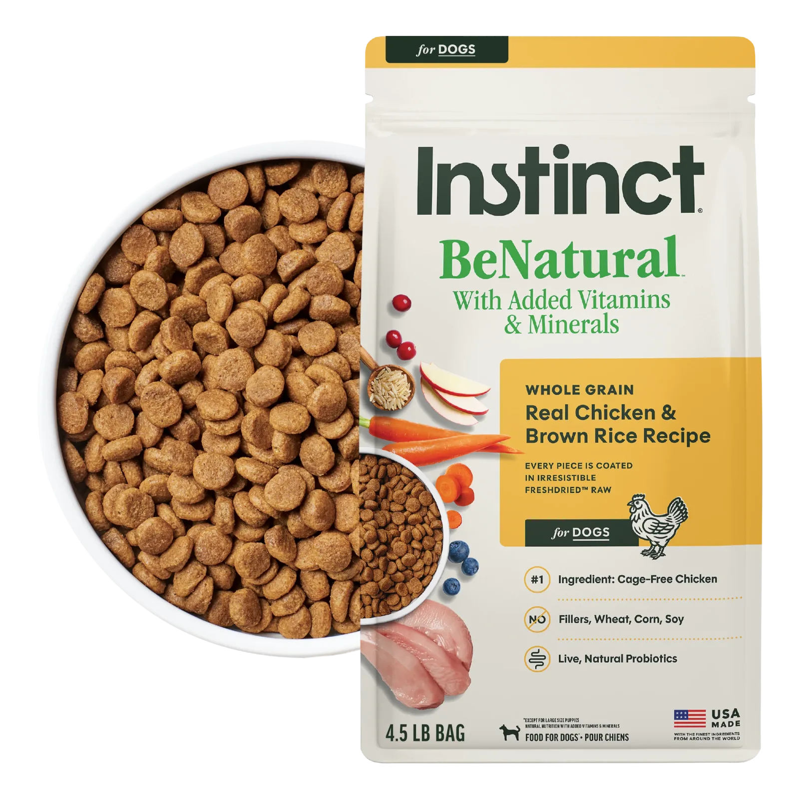 Instinct Be Natural Chicken & Brown Rice Recipe Dry Dog Food - Image 2