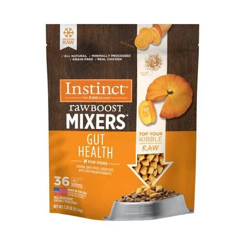 Instinct Frozen Raw Boost Mixers GF Gut Health Recipe Dog Food Topper 1.25 lb SD-5 - Image 2