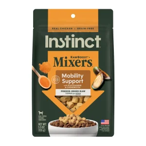 Instinct Grain Free Freeze Dried Raw Boost Mixers Mobility Support Recipe Dog Food Topper