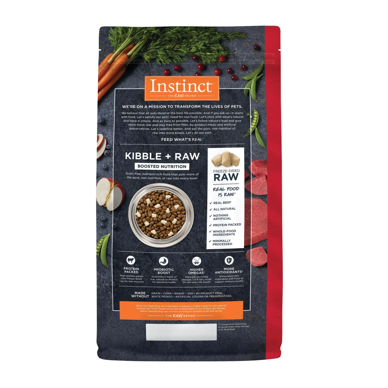 Instinct Raw Boost Beef Dry Dog Food, 3.5 lb. Bag - Image 2