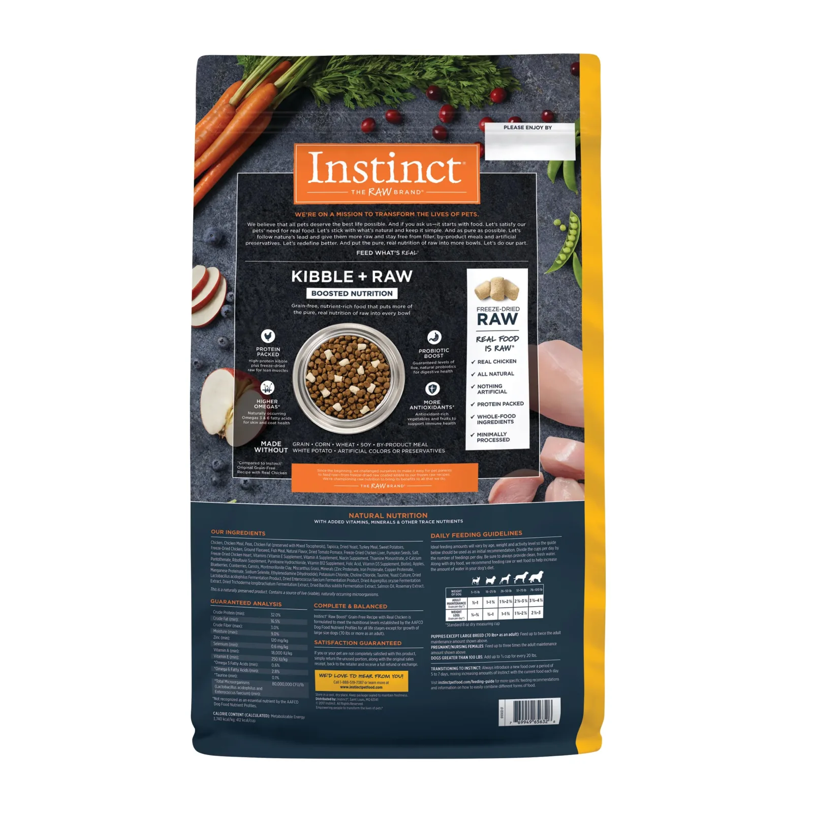 Instinct Raw Boost Chicken Dry Dog Food, 20 lb. Bag - Image 2